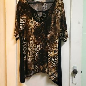 BOGO Diana Belle Animal Print Blouse